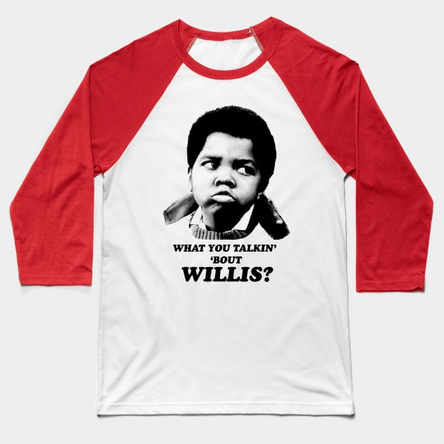 Diff'rent Strokes: What You Talking About Willis? Baseball T-Shirt by Evarcha